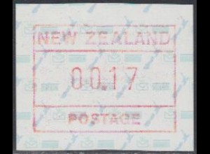 Neuseeland Mi.Nr. ATM 2 (00.17) Landkarte, Postemblem, Flagge 