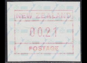 Neuseeland Mi.Nr. ATM 2 (00.21) Landkarte, Postemblem, Flagge 