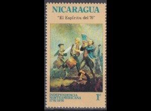 Nicaragua Mi.Nr. 1852 200 J. USA-Unabhäng., "Der Geist von ’76" von Willard (1)