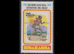 Nicaragua Mi.Nr. 2085b Olymp. Sommerspiele Moskau, Indianischer Postläufer (20)