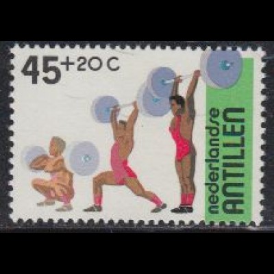 Niederl.Antillen Mi.Nr. 488 Gewichtheben (45+20)