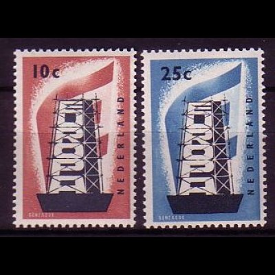 Niederlande Mi.Nr. 683-84 Europa 1956 (2 Werte)