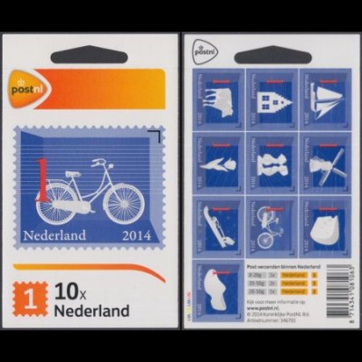 Niederlande Mi.Nr. 3194-3203 im Folienblatt Niederländische Ikonen, skl.