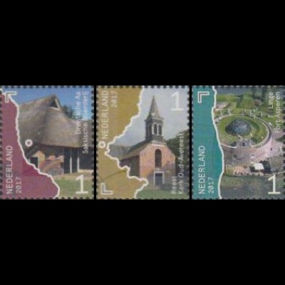 Niederlande Mi.Nr. 3559-61 Schöne Niederlande, Strom- und Flusstäler (3 Werte)