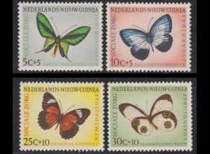 Niederl. Neuguinea Mi.Nr. 63-66 Schmetterlinge (4 Werte)