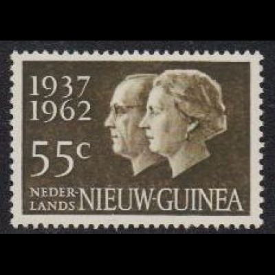 Niederl. Neuguinea Mi.Nr. 75 Silberthochzeit Königin Juliana Prinz Bernhard (55)