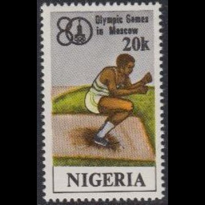 Nigeria Mi.Nr. 369 Olympische Sommerspiele Moskau, Weitsprung (20)