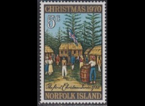 Norfolk-Insel Mi.Nr. 122 Weihnachten, 1.Weihnachtsfeier auf Norfolk-Insel (5)