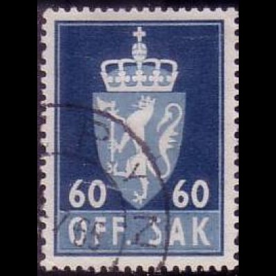 Norwegen Dienstmarke Mi.Nr. 78x Staatswappen (normales Papier) (60)