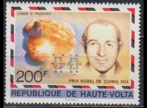 Obervolta Mi.Nr. 687 Nobelpreisträger, L. Pauling, Chemie (200)
