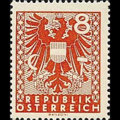 Österreich Mi.Nr. 701 Freim. Wappenzeichnung (8)