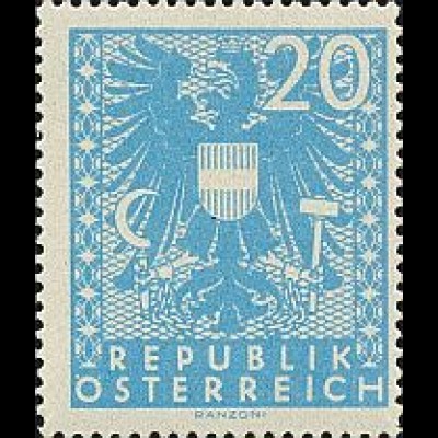Österreich Mi.Nr. 706 Freim. Wappenzeichnung (20)