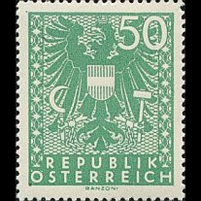 Österreich Mi.Nr. 713 Freim. Wappenzeichnung (50)
