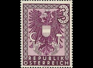 Österreich Mi.Nr. 718 Freim. Wappenzeichnung (3 RM)