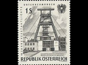 Österreich Mi.Nr. 1092 verstaatl. Unternehmen Förderturm (1)