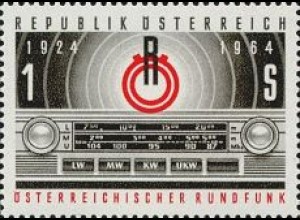 Österreich Mi.Nr. 1174 40 J. Rundfunk, u.a. Autotransistorenempfänger (1)