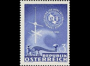 Österreich Mi.Nr. 1181 100 J. ITU, Morsetaste, Antenne (3)