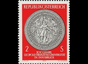 Österreich Mi.Nr. 1326 Leopold Franzens Universität, Siegel (2)