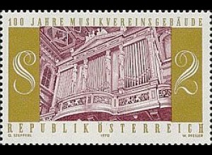 Österreich Mi.Nr. 1327 Musikvereinsgebäude, Orgel (2)