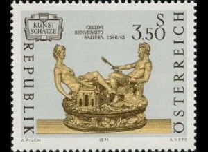 Österreich Mi.Nr. 1357 KunstschätzeSaliera von B. Cellini (3,50)