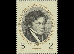 Österreich Mi.Nr. 1381 Franz Grillparzer, Dichter (2)