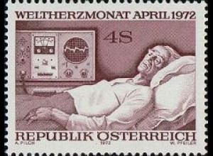 Österreich Mi.Nr. 1386 Welt-Herzmonat, Patient (4)