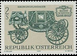 Österreich Mi.Nr. 1407 Kunstschätze Krönungslandauer (2)