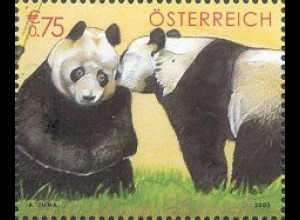 Österreich Mi.Nr. 2409 Panda Forschung Zoo Schönbrunn, Riesenpanda (0,75)