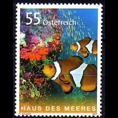 Österreich Mi.Nr. 2694 Haus des Meers, Clownfische und Korallen (55)