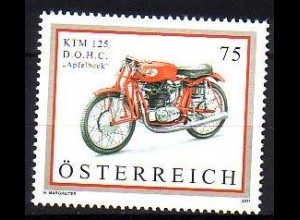 Österreich Mi.Nr. 2914 Motorräder: Rennmaschine KTM 125 D.O.H.C. (75)