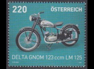 Österreich Mi.Nr. 3200 Motorräder, Leichtmotorrad Delta Gnom (220)