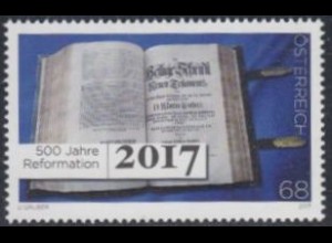 Österreich MiNr. 3323 500.Jahresstag der Reformation, mittelalterl.Bibel (68)