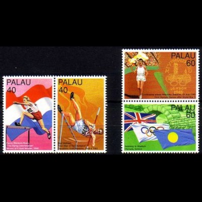 Palau Mi.Nr. 1084-87 100 Jahre Olympische Spiele (4 Werte)