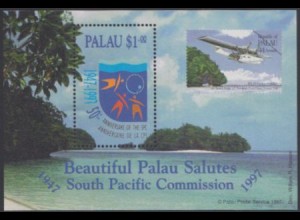 Palau Mi.Nr. Block 50 50Jahre Südpazifik-Kommission