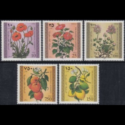 Palästina Mi.Nr. 57-61 Einheimische Nutzpflanzen (5 Werte)