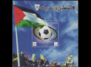 Palästina Mi.Nr. Block 30 1.offizielles Heimspiel der Fußballnationalmannschaft