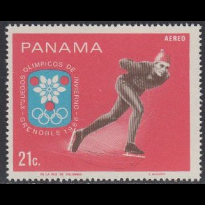 Panama Mi.Nr. 1050 Olympiade 1968 Grenoble, Eisschnelllauf (21)