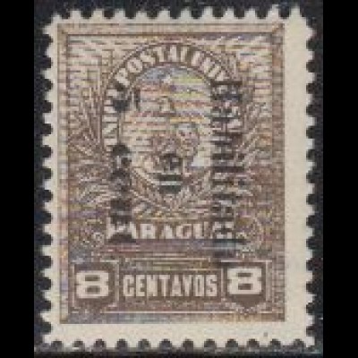 Paraguay Mi.Nr. 65 Freim. Wappenlöwe mit Aufdruck (5 a.8)