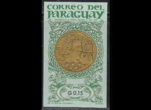 Paraguay Mi.Nr. 1417 Olympia 1964 Tokio, Medaille, ungezähnt (0,15)