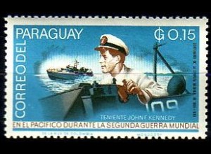 Paraguay Mi.Nr. 1455 Kennedy im Patrouillenboot (0,15)