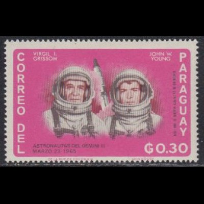 Paraguay Mi.Nr. 1505 Raumfahrt, Gemini 3 (0,30)
