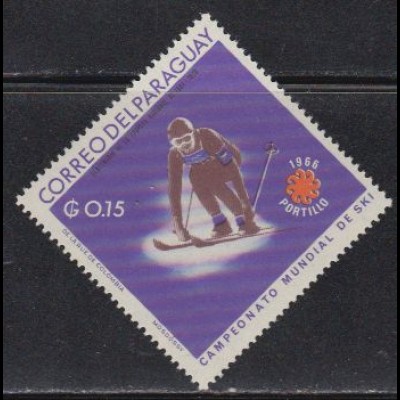 Paraguay Mi.Nr. 1635 Ski-WM Portillo, Abfahrtsläufer (0,15)