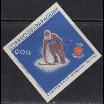 Paraguay Mi.Nr. 1643 Ski-WM Portillo, Abfahrtsläufer (0,15)