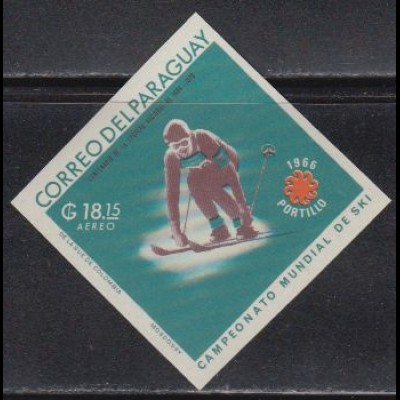 Paraguay Mi.Nr. 1648 Ski-WM Portillo, Abfahrtsläufer (18,15)