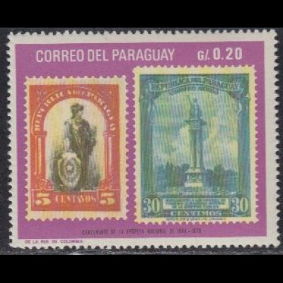 Paraguay Mi.Nr. 1827 100J. Briefmarken, Abbildung älterer Marken (0,20)