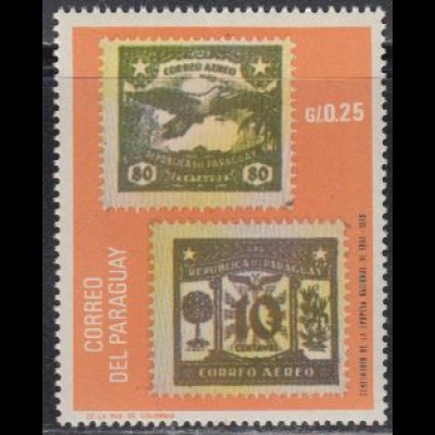 Paraguay Mi.Nr. 1828 100J. Briefmarken, Abbildung älterer Marken (0,25)