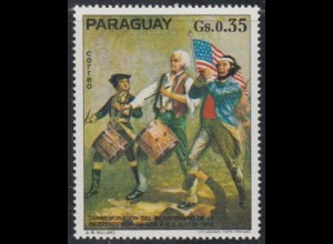 Paraguay Mi.Nr. 2734 200J. USA-Unabhängigkeit, Gemälde Willard (0,35)