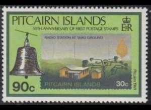 Pitcairn Mi.Nr. 364 50 J. Briefmarken, Schiffsglocke der Bounty (90)