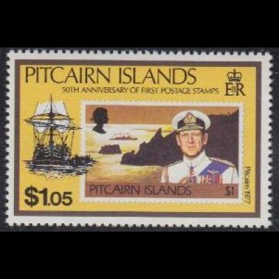 Pitcairn Mi.Nr. 365 50 J. Briefmarken, Segelschiff Bounty (1,05)