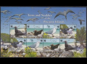 Pitcairn Mi.Nr. Klbg.717-20 Weltweiter Naturschutz, Seevögel (mit 2 x 717-20)